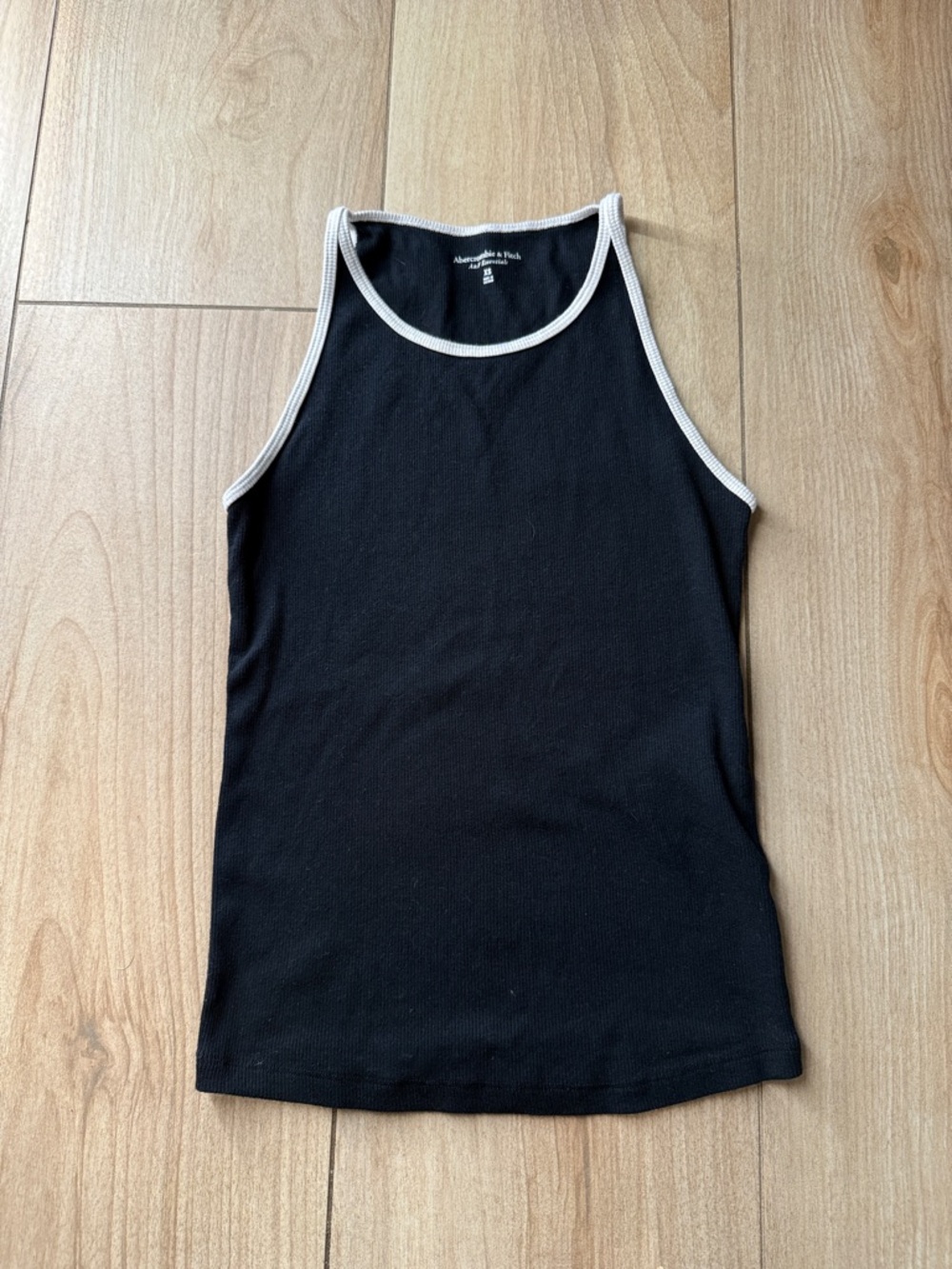 Abercrombie & Fitch Essentials High Neck Tank with White Trim